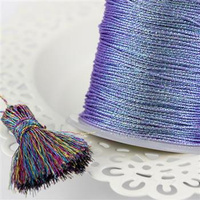 Nici metalizowane Rainbow Turquoise 9 splotowe [1 szpula - 55m]