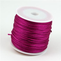 Sznurek satynowy różowy 2mm [szpula 25m]