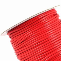 Sznurek powlekany czerwony 2,5mm [1 metr]
