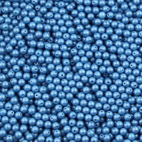 Round Beads Powdery - Ocean 4mm [50szt]