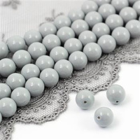 Preciosa Nacre Round Pearl Maxima Ceramic Grey 8mm [4szt]
