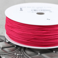 Sznurek pleciony poliestrowy amarantowy 0,8mm Pega [1metr]