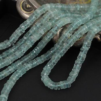 Akwamaryn heishi 6x2mm [10szt]