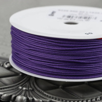 Sznurek pleciony poliestrowy fioletowy 0,8mm Pega [1metr]
