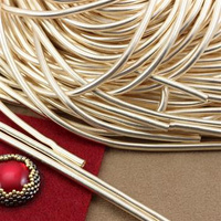 Bajorek do haftu miękki - jasne złoto 3mm [ 3,7g ]