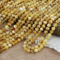 Bursztyn kula 6mm [sznur 39cm]