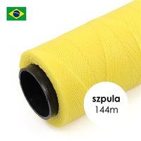 Sznurek do makramy brazylijski woskowany Yellow 1mm [szpula 144m]