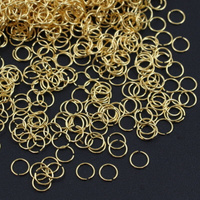 Ogniwo otwarte srebrne pozłacane 5x0,5mm Ag925 [10szt]