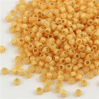 Toho Round 6/0 Silver-Lined Milky Lt Topaz [10g]