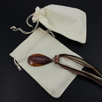 Woreczek lniany splot kremowy 18x13cm