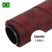 Sznurek do makramy brazylijski woskowany Burgundy 1mm [szpula 144m]