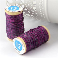 Nici metalizowane Fuchsia 12 splotowe [1 szpula - 12m]