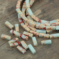 Jaspis lazurowe wybrzeże prostopadłościan słupek 13x4mm