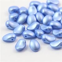 Tulip Petals 6x8mm Alabaster Pastel Lt.Sapphire [10szt]