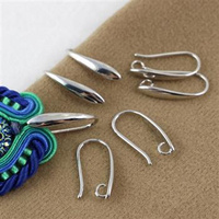 Bigle otwarte srebrne łezka 19x9mm [2pary]