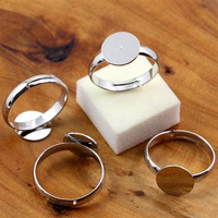 Baza do pierścionka srebrna z talerzykiem 10mm