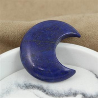 Lapis lazuli kaboszon księżyc 35mm