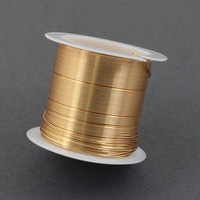 Drut miedziany LIGHT GOLD posrebrzany 0,6mm [szpula 18m]