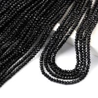 Turmalin czarny oponka fasetowana 3,5x2,5mm [sznur 39cm]