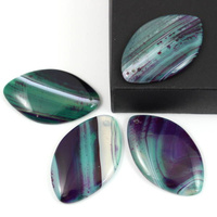 Agat zielono-fioletowy zawieszka wrzeciono losowy wybór