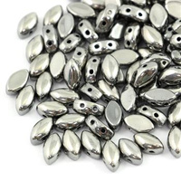 IrisDuo 4x7mm Jet Full Chrome [30szt]