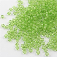 Fire Polish 3mm Crystal Solger Light Green [40szt]