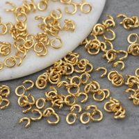 Ogniwo otwarte pozłacane stal szlachetna 4x0,8mm [30szt]