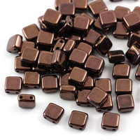 Square 6x6mm Jet Lila Vega Luster [10szt]