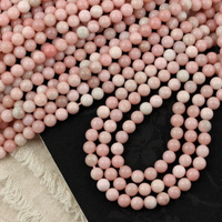 Opal różowy kula gładka 6mm [sznur 38cm]