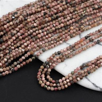 Rodochrozyt kula fasetowana 2,5mm [sznur 39cm]