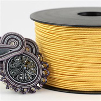 Sznurek sutasz acetat ITALY 2,5mm primrose [1metr]