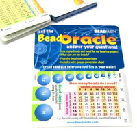 Karta - pomoc do mierzenia wielkości koralików Bead Oracle