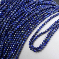 Lapis lazuli kula fasetowana 3mm [sznur 39cm]