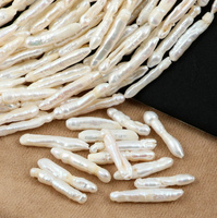 Perła słodkowodna biała pałeczka 20-30mm