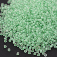 Toho Round 11/0 Inside-Color Crystal/Neon Sea Foam-Lined [10g]