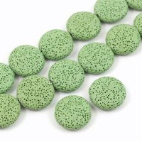 Lawa wulkaniczna zielona moneta 22mm