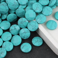 Howlit  turkusowy moneta fasetowana 16mm