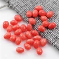 Koralik szklany kropla koralowa 7x5mm [10szt]