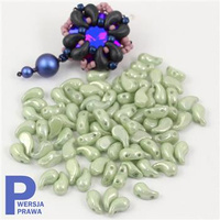 ZoliDuo (Right) 5x8mm Alabaster Mint Luster [10szt]