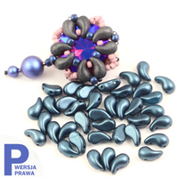 ZoliDuo (Right) 5x8mm Alabaster Pastel Petrol [10szt]