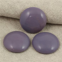 Kaboszon szklany Opaque Amethyst 25mm