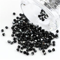 Preciosa Bicone Bead Rondelle Jet Hematite Half 3mm [20szt]