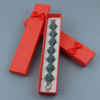 Pudełko ozdobne "MELANGE" czerwone 21x4x2cm