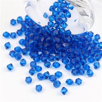 Preciosa Bicone Bead Rondelle Capri Blue 4mm [20szt]