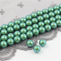Preciosa Nacre Round Pearl Maxima Pearlescent Green 8mm [4szt]
