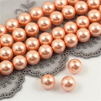 Preciosa Nacre Round Pearl Maxima Peach 8mm [4szt]