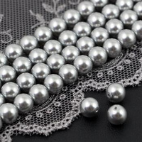 Preciosa Nacre Round Pearl Maxima Light Grey 6mm [6szt]