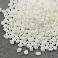SuperDuo 2.5x5mm Powdery - Pastel White [5g]