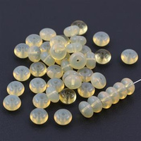 Oponka szklana żółta opalowa 7x4mm [10szt]