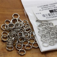 Ogniwo sprężynowe srebrne 6mm [ok.50szt]